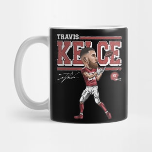 Travis Kelce Kansas City Cartoon Mug